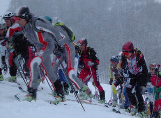 Fast Euros charging hard at Pierra Menta 2006.