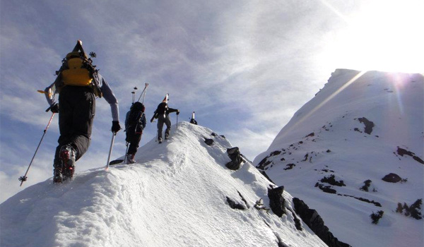 ski mountaineering racing clinic in Nelson