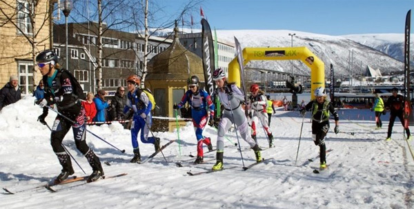 Skimo sprint Tromso, Norway.