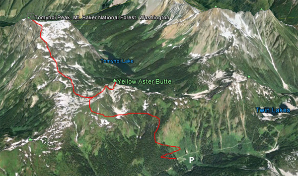 Running Tomyhoi Peak and Yellow Aster Butte