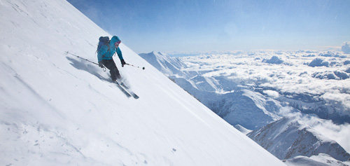 Janelle Smiley skiing - training through adventure