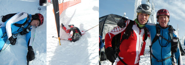 Stano Faban with Ben Parsons at Whitefish 2013 skimo race