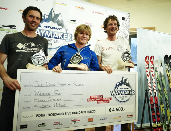 Reiner, Mark and Andrew with the big cheque!