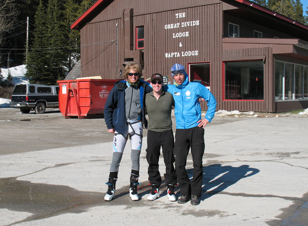 Peter, Jerimy and I after a great day. We skied together for the very first time!