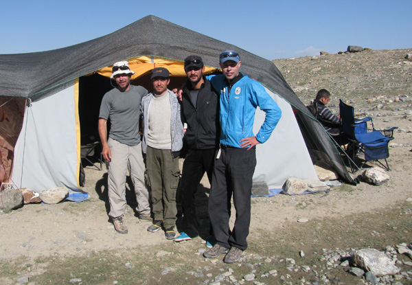 Peter, Mohammad (the boss), Akbar (the cook), and I just before leaving BC. They are two amazing guys that took great care of us.