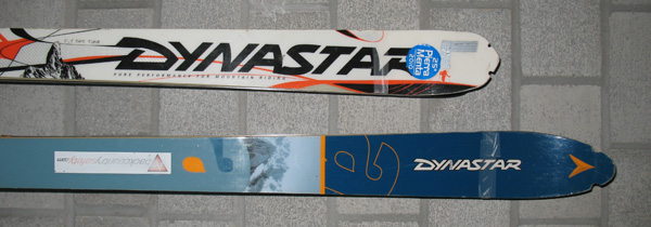 My all time favourite pair of skis I ever had, the white Dynastar Pierra Menta at 164cm.