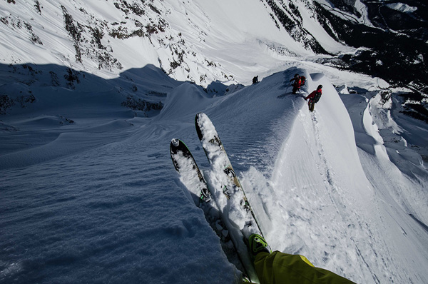 Coastal steeps on Dynafit TLT6's, 177cm Huascaran skis and Superlights bindings.