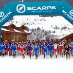 Start of Courchevel Vertical Race. ISMF Photo.