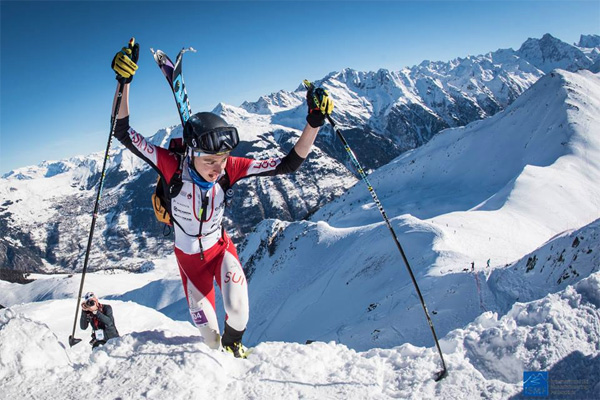 Remi Bonnet, topping one of the climbs, secured a gold medal for the home country. Photo by ISMF.