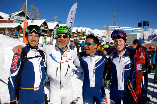 US boys having a good times in the finish! Photo Eric Carter.