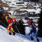 Nick Elson with Eric Carter today at Pierra Menta. Photo by Andrea Kuba.