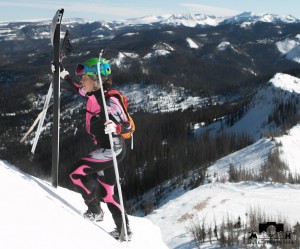 Stevie Kremer booting with failing skins at the Wolf Creek Classic. Myke Hermsmeyer Photo.