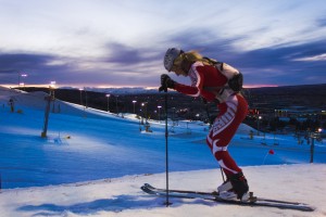 Kylee racing in big sky country at COP.