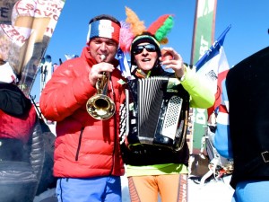 Spectating at the Pierra Menta -  the most exciting skimo race in the world! Jennie Bender Photo.