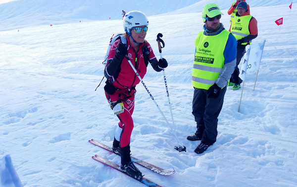 Emelie Forsberg looking more relaxed than during the previous days.