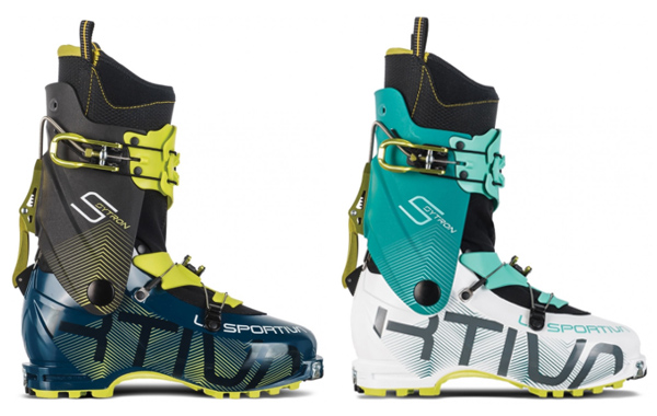 La Sportiva Sytron men's version on the left, women's on the right.