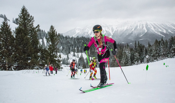 Lori Anne Donald running away with first place in the sprint.