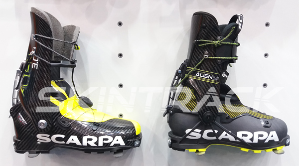 Scarpa Alien 3.0 compared to new Scarpa Alien 1.0 (on the right).