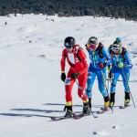 Jornet pressing the gas pedal while Italians are hiding from the strong wind. Photo by ISMF.