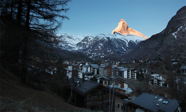 Legendary village of Zermatt with the arguably the most iconic mountain in the world in the background. Photo by PDG.